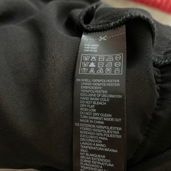 Forever 21 black duster. With fringe. Embroidered. Size medium. - Picture 6 of 6